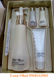 Bộ Sữa Rửa Mặt Su:m37 Skin Saver Essential Cleansing Foam Special Set 4pcs